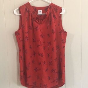 Cabi Sleeveless Floral Top Women’s Size S